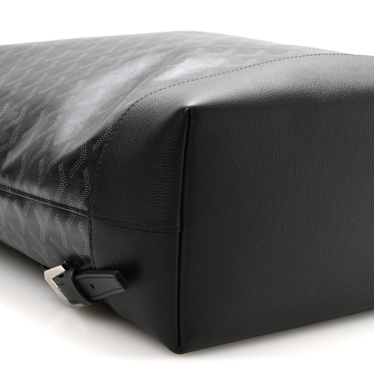 Goyardine Calfskin Cisalpin MM Backpack Jet Black