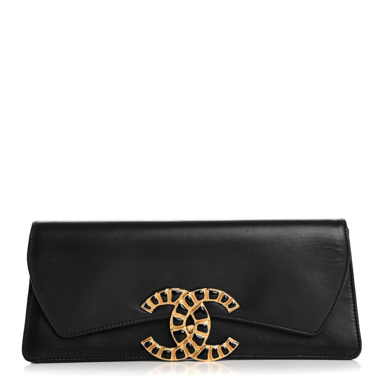 Chanel Lambskin Evening In Egypt Clutch Black 1 of 11