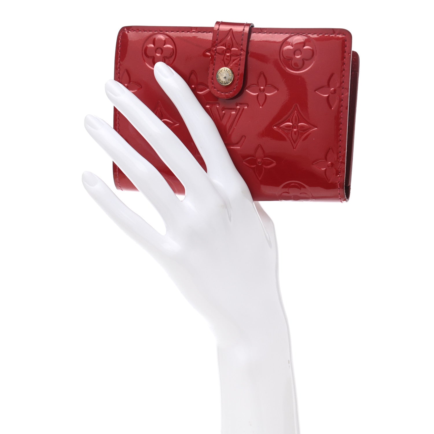 Louis Vuitton Vernis French Purse Wallet Pomme d'Amour 2 of 8