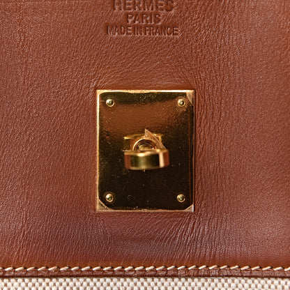 Hermes Toile Barenia Birkin 40 Fauve 21 of 37