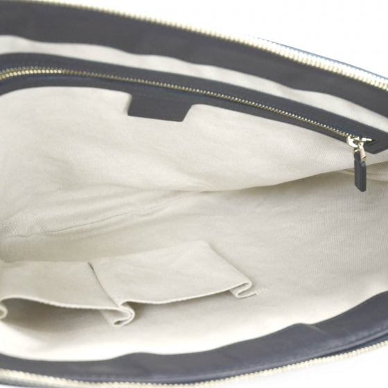 Monogram Vintage Web Medium Half Moon Hobo Navy