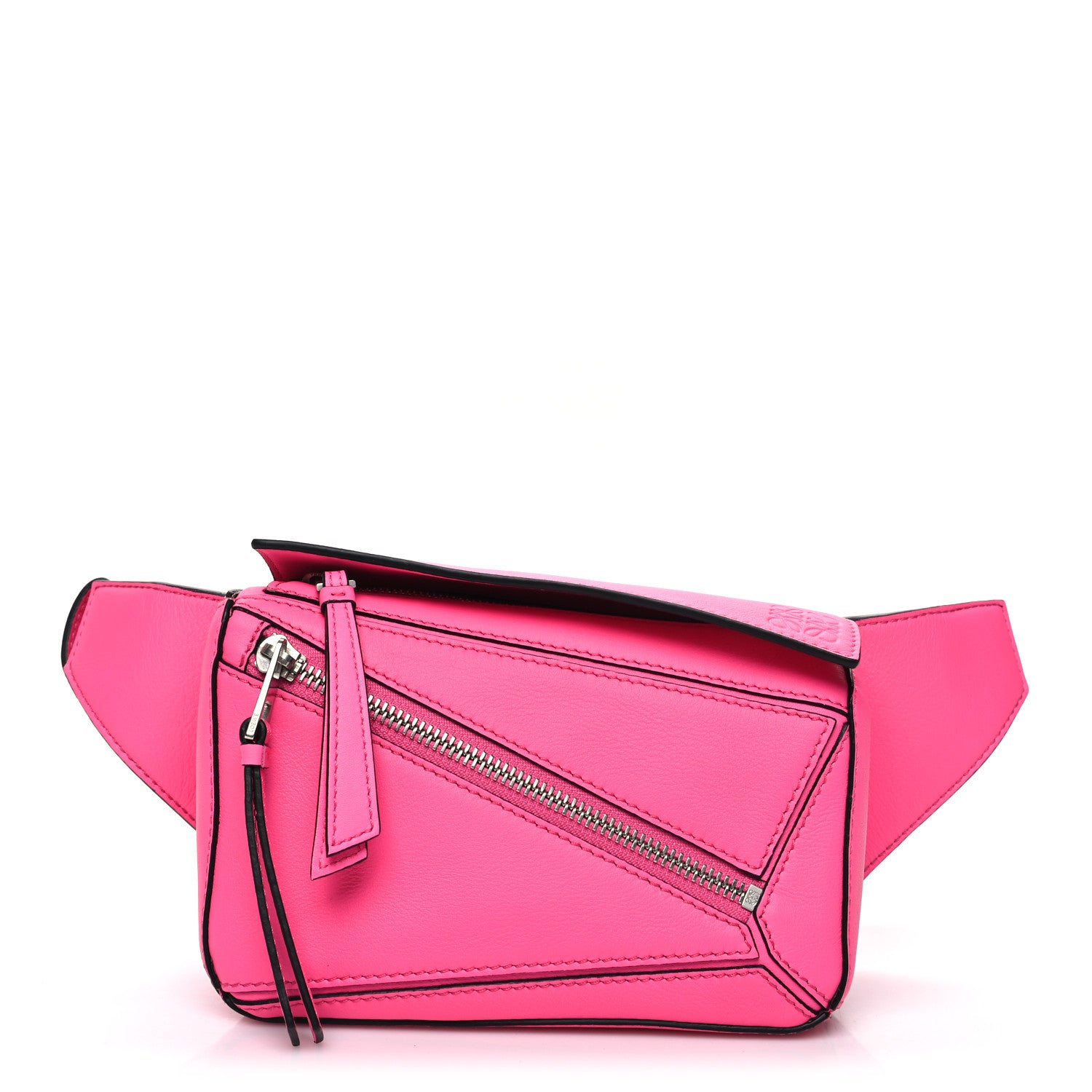 Loewe Calfskin Mini Puzzle Bumbag Neon Pink 1 of 12