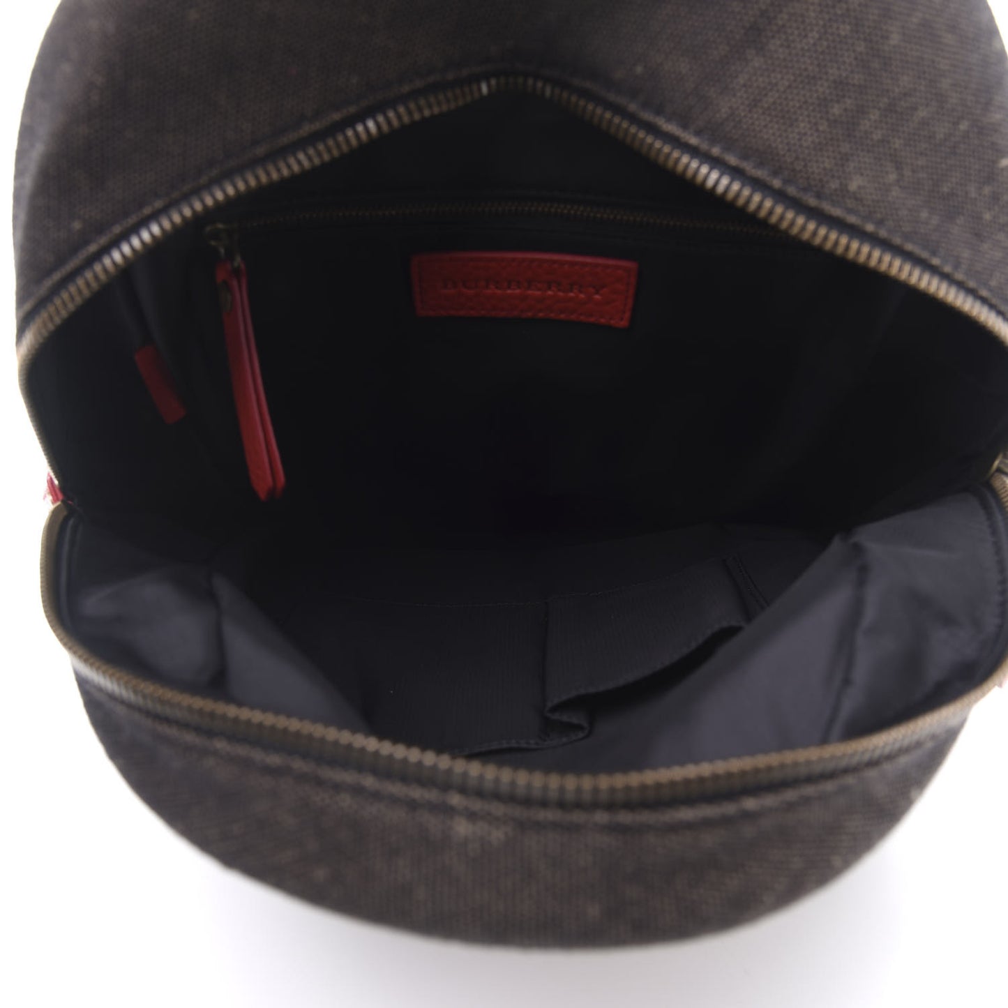 Jute Calfskin Mega Check Children's Backpack Red