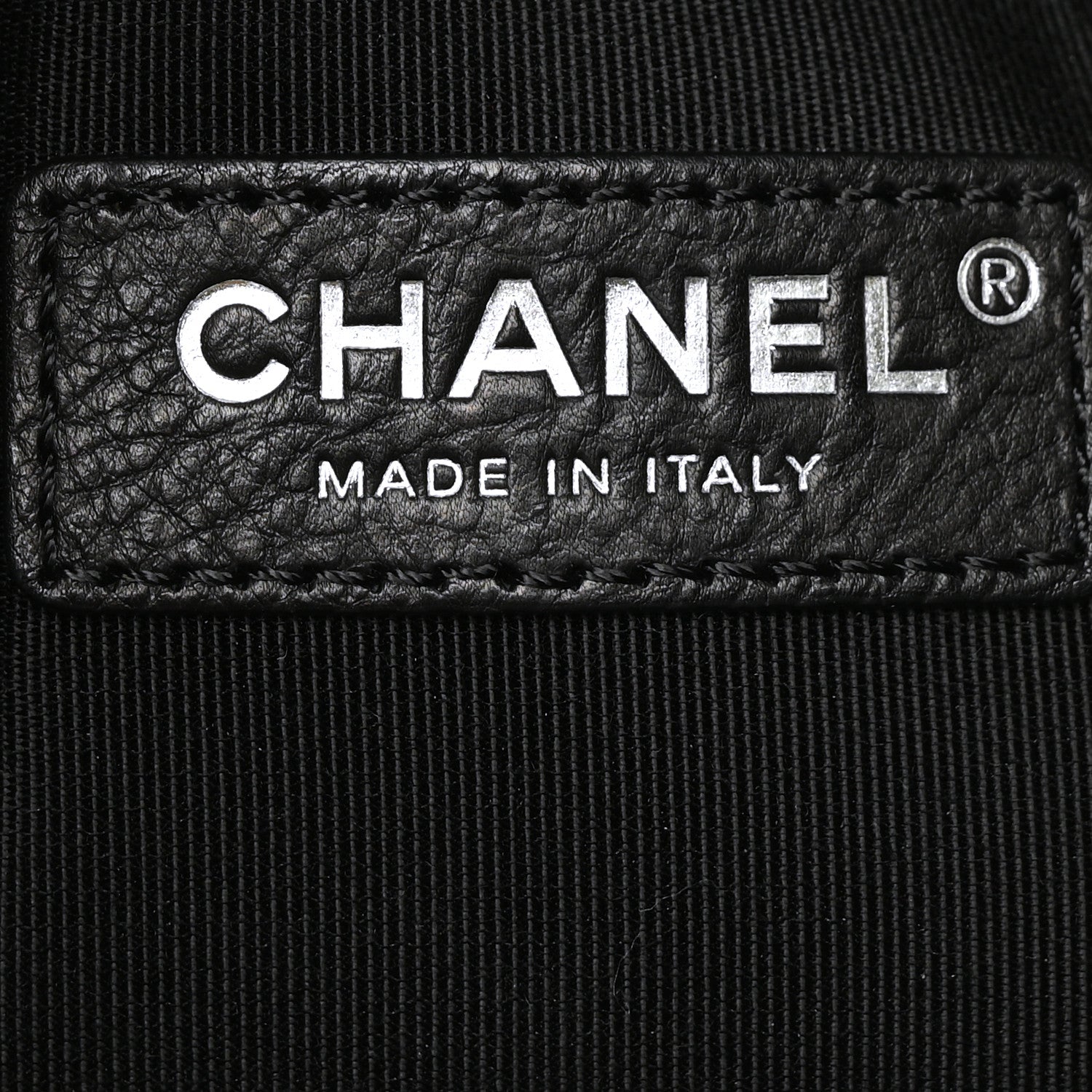 Chanel Caviar Flat Quilted CC Chain Bucket Drawstring Bag Black 6 of 12