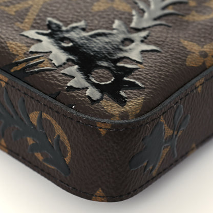 Louis Vuitton Monogram Blossom Pochette Felicie Chain Wallet Black 12 of 14