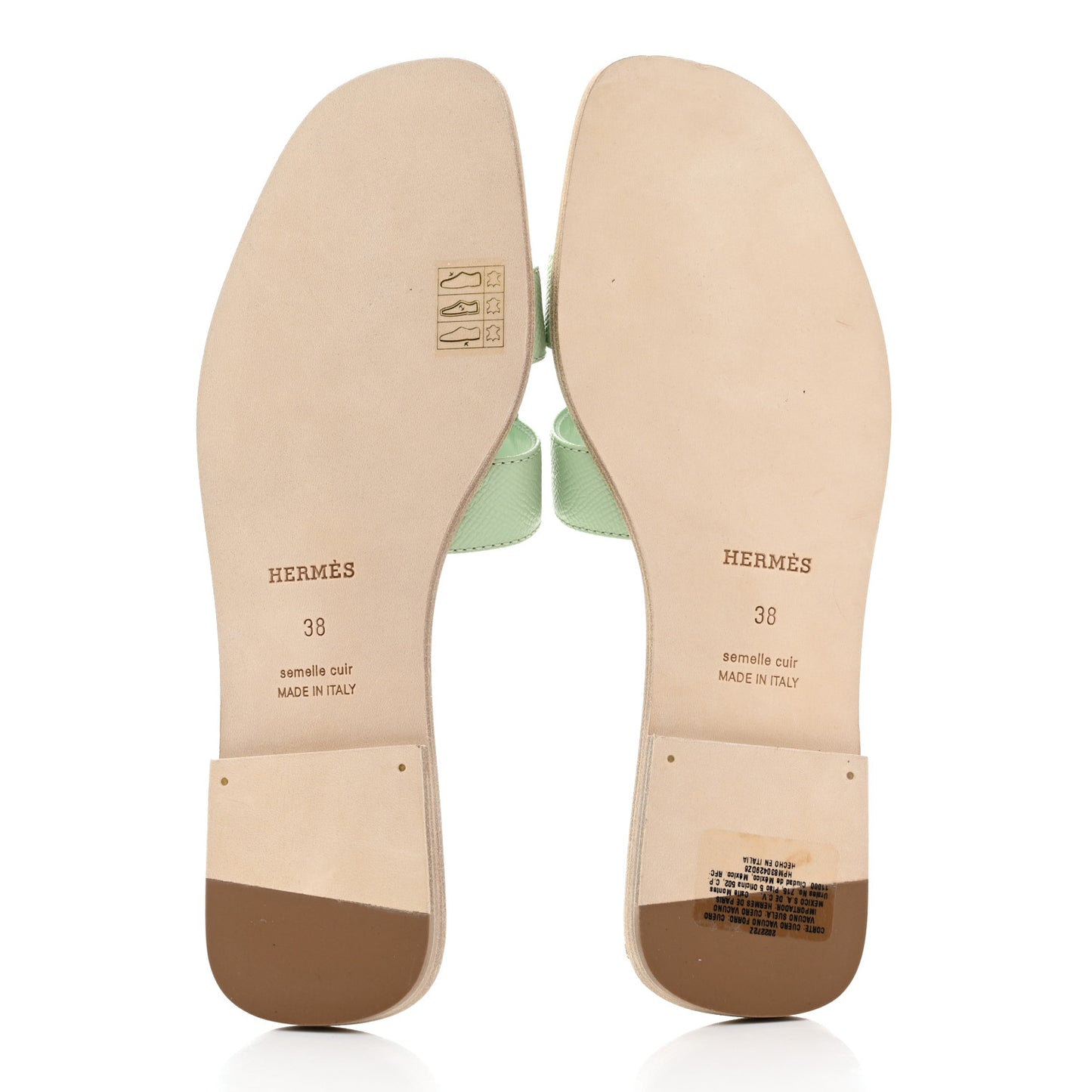 Epsom Oran Sandals 38 Vert Jade