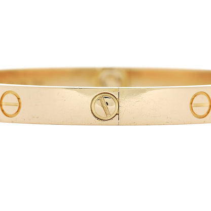 Cartier 18K Yellow Gold LOVE Bracelet 19 3 of 8