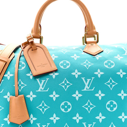 Louis Vuitton Calfskin Monogram Speedy P9 Bandouliere 40 Turquoise 9 of 11