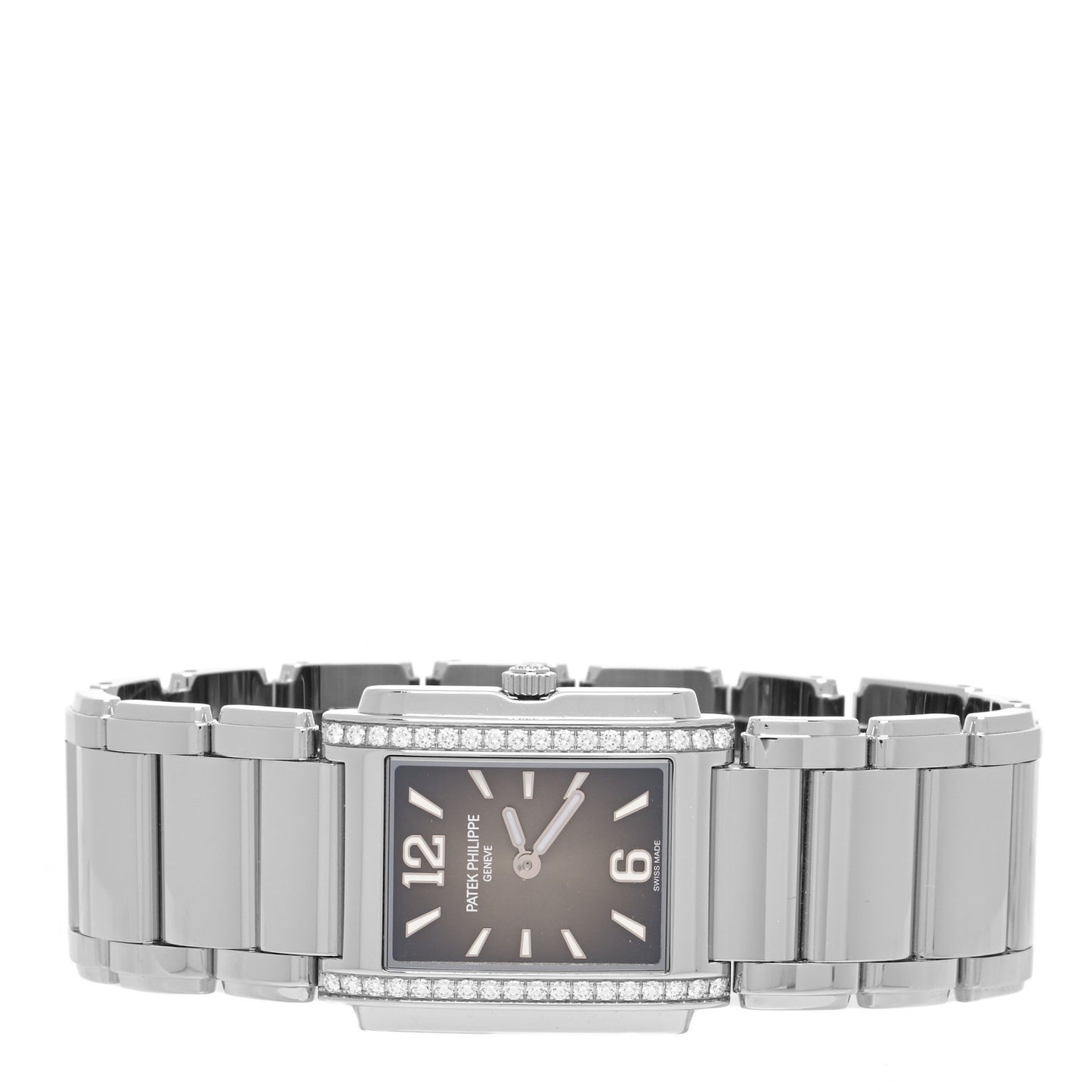 Stainless Steel Diamond 25mm Twenty-4 Quartz Watch Grey 4910/1200A-010