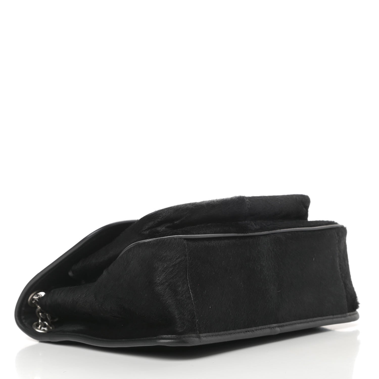 Saint Laurent Calf Hair Matelasse Monogram Medium Niki Chain Satchel Black 4 of 12