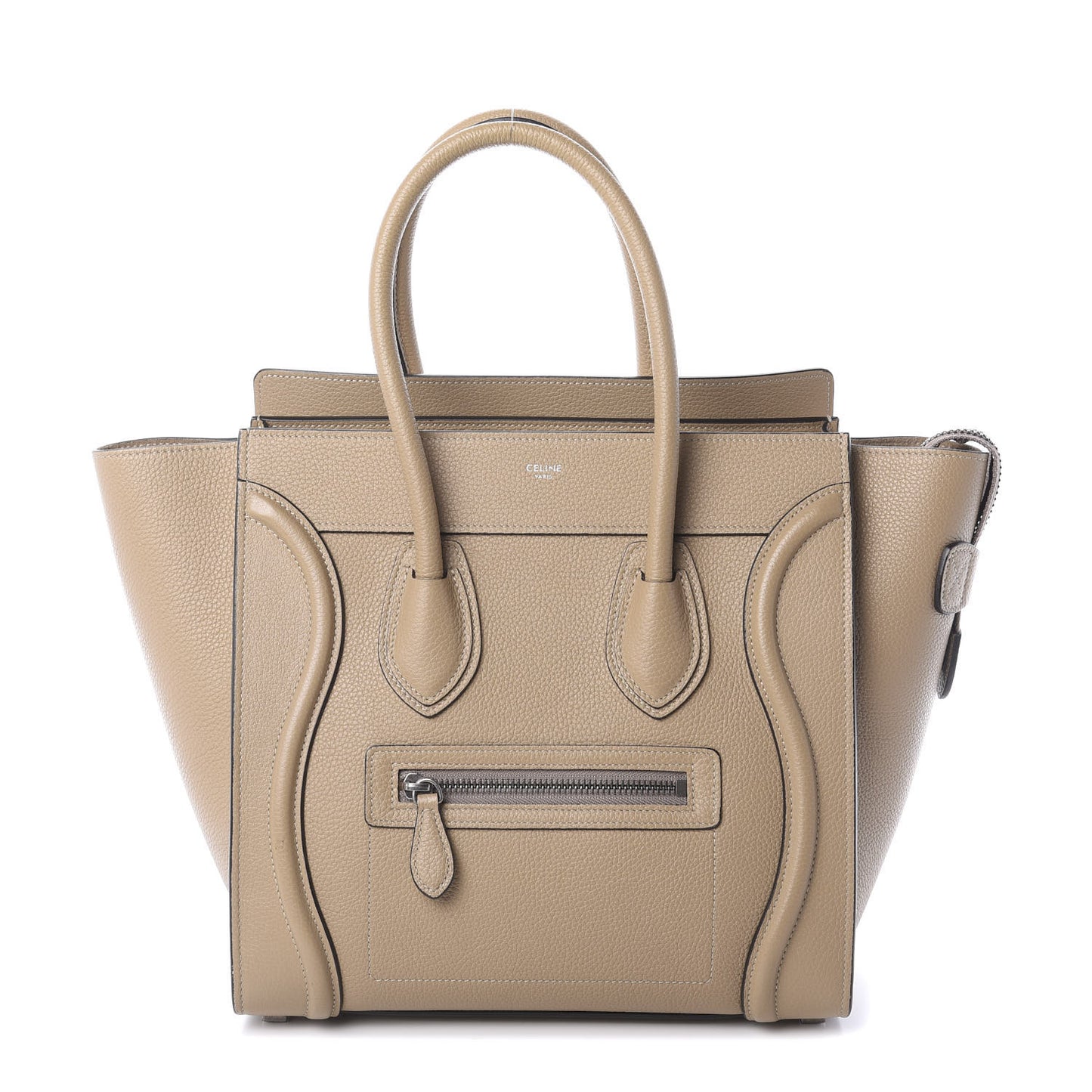 Drummed Calfskin Micro Luggage Dune