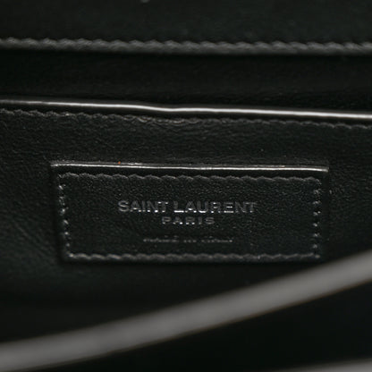 Saint Laurent Coated Bark Calfskin Medium Monogram Sunset Black 7 of 13