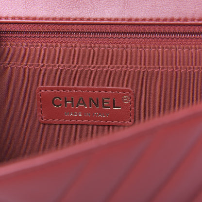 Chanel Calfskin Chevron Quilted Large Statement Flap Red 6 of 11
