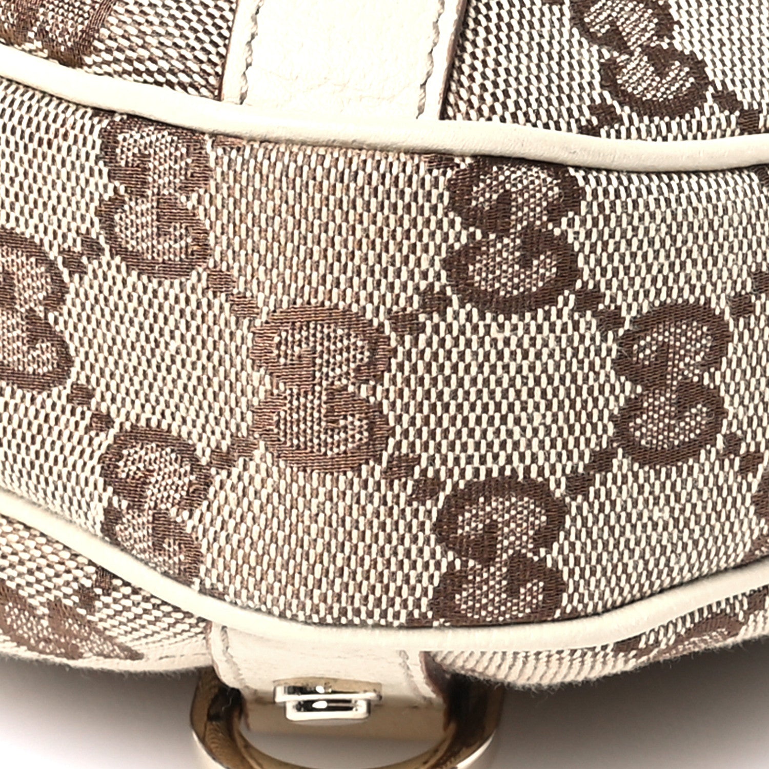 Gucci Monogram Medium Abbey D Ring Hobo Off White 10 of 11