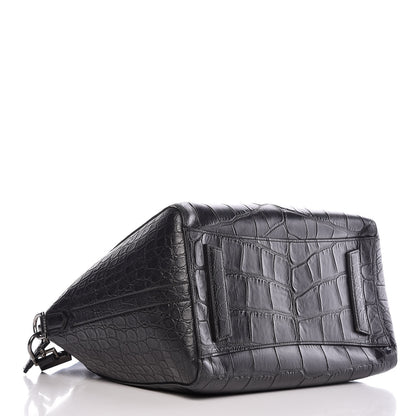 Givenchy Calfskin Crocodile Embossed Medium Antigona Black 4 of 12