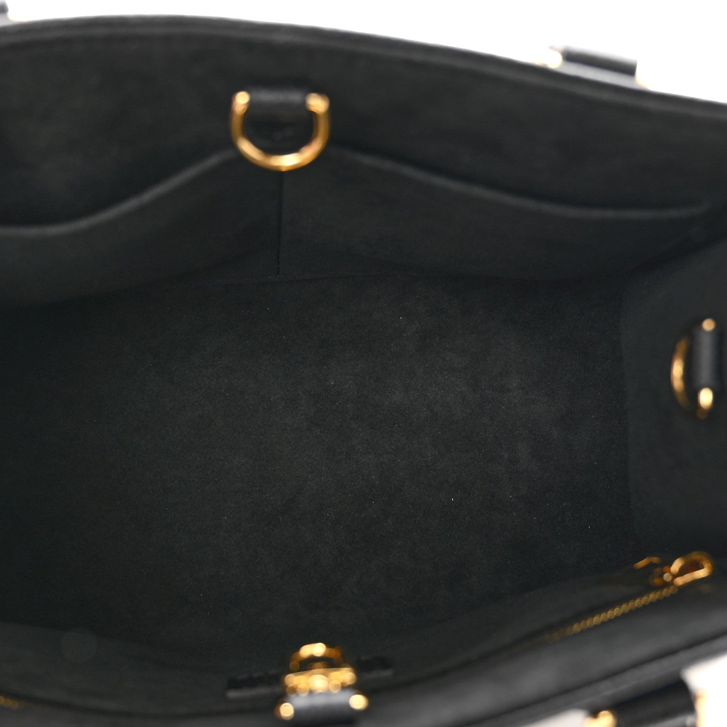Louis Vuitton Grained Calfskin Studded Monogram Giant Onthego PM Black 6 of 9