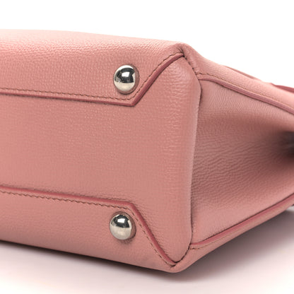 Burberry Grainy Calfskin House Check Small Banner Tote Dusty Rose 9 of 9