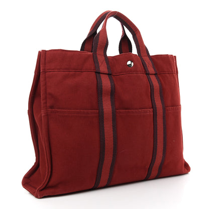 Hermes Canvas Fourre Tout MM Red 3 of 9