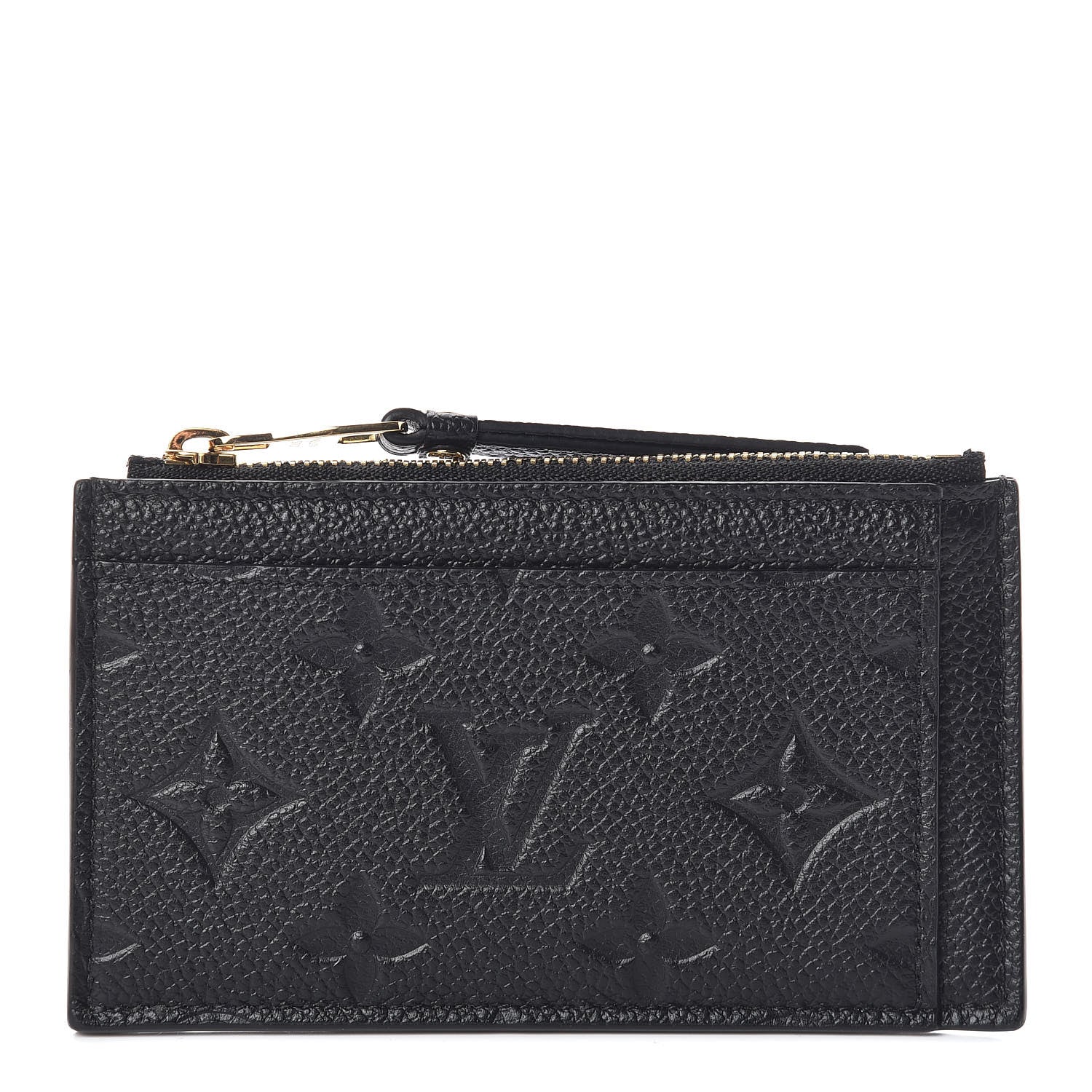 Louis Vuitton Empreinte Zipper Card Holder Black 1 of 8
