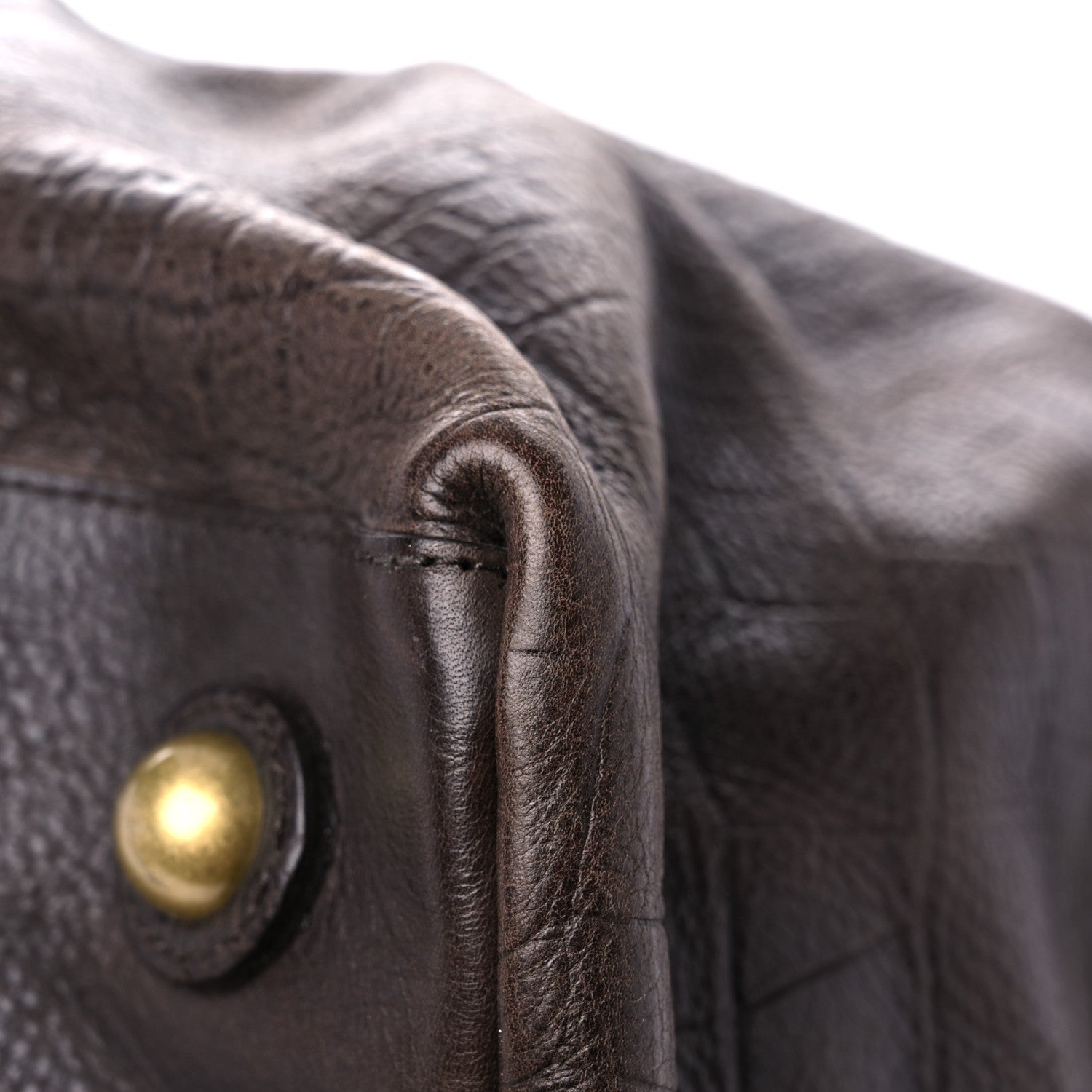 Mulberry Calfskin Crocodile Embossed Duffle Bag Brown 9 of 21
