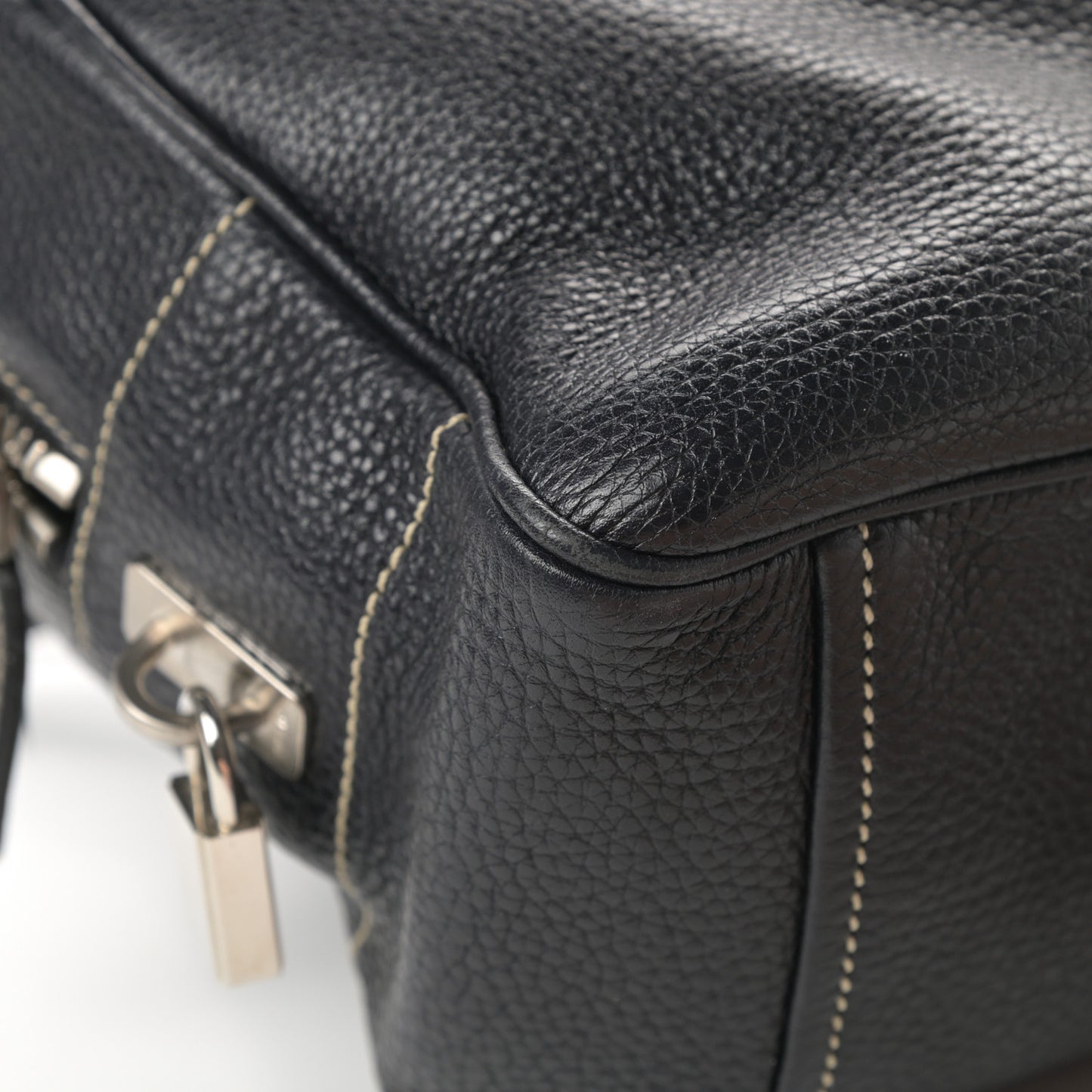 Vitello Daino Bowler Black