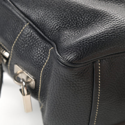 Prada Vitello Daino Bowler Black 9 of 14