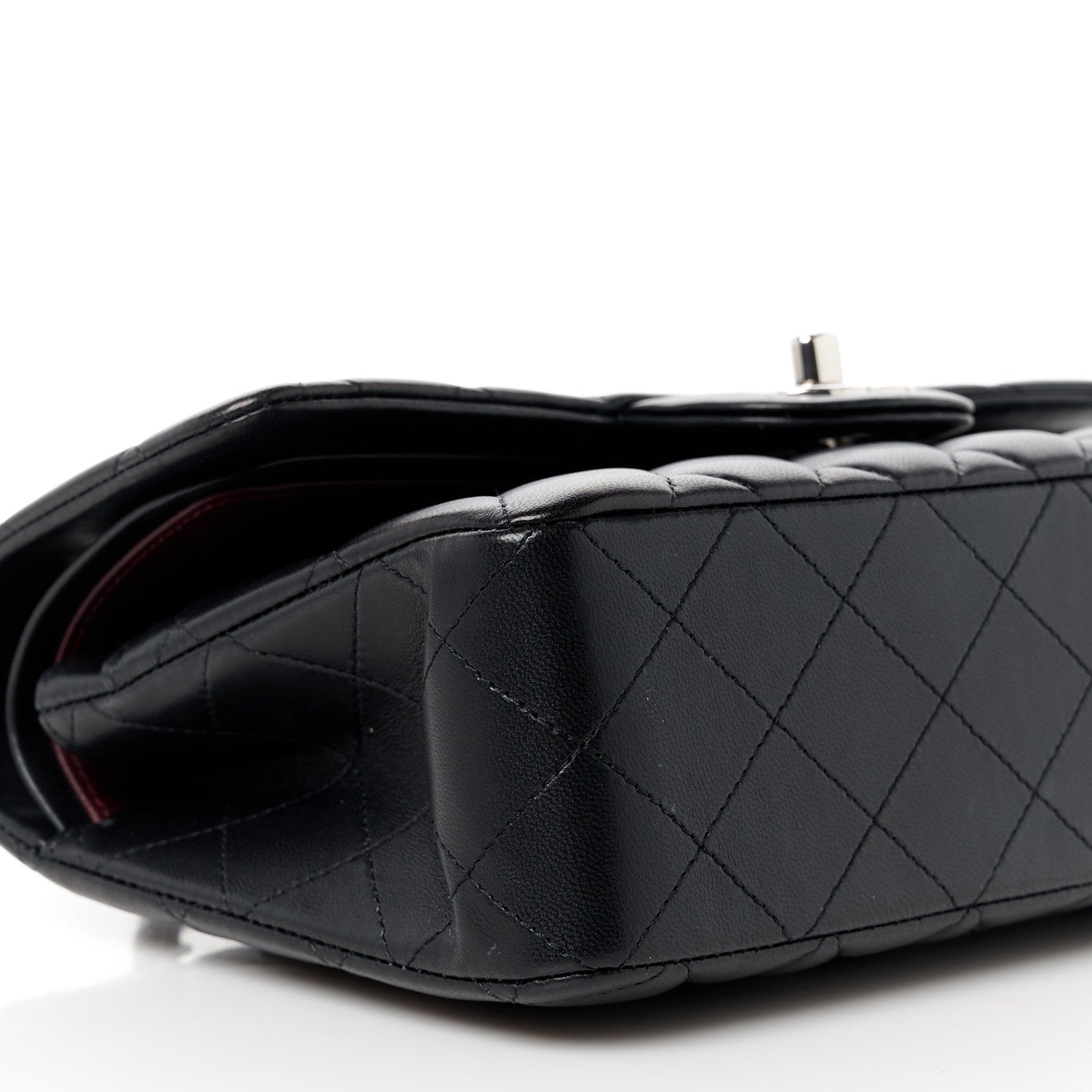 Chanel Lambskin Quilted Small Double Flap Black 10 of 12