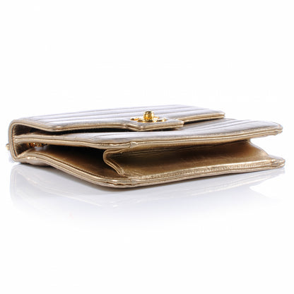 Chanel Lambskin Horizontal Quilted Mini Flap Metallic 4 of 9