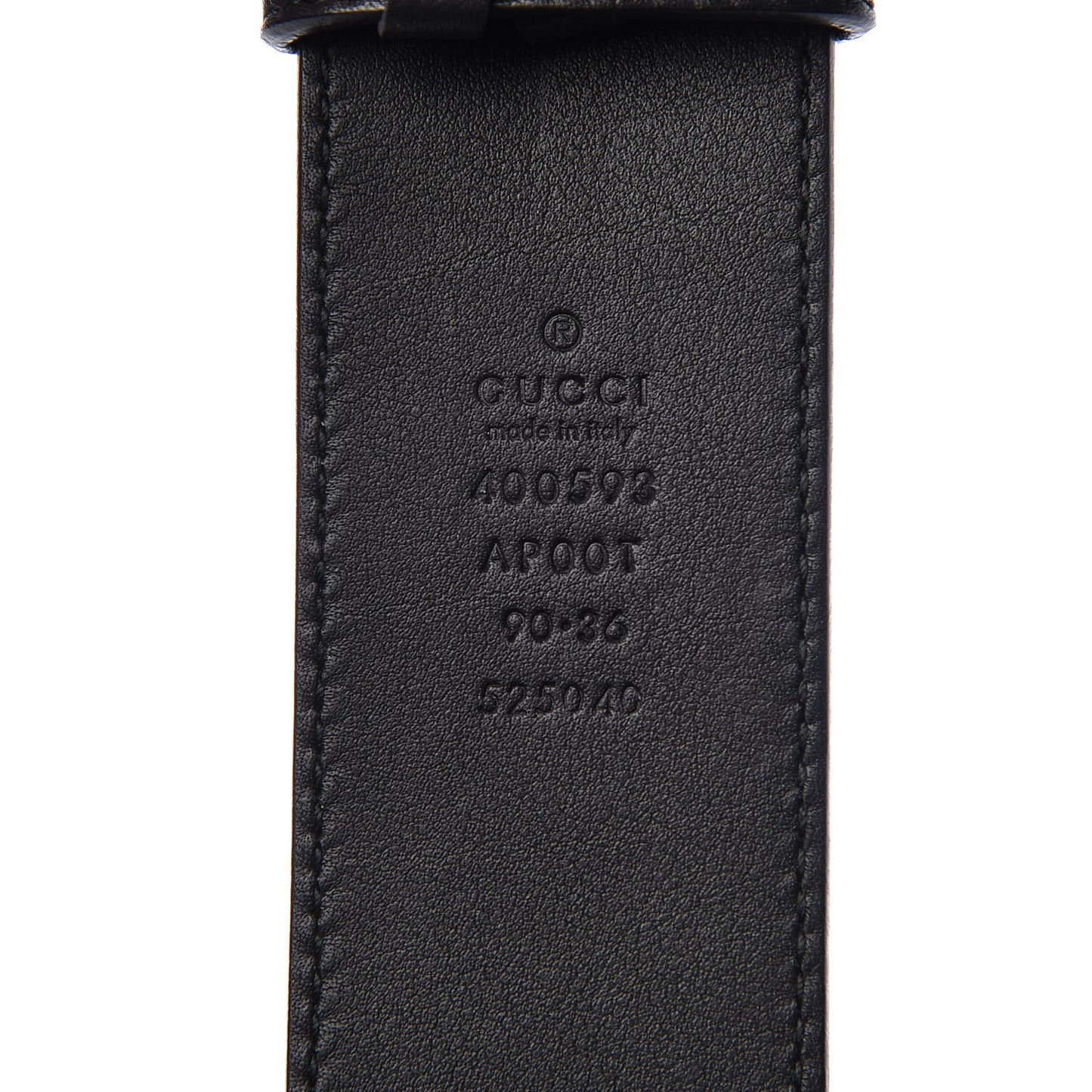 Calfskin Double G 40mm Belt 90 36 Black