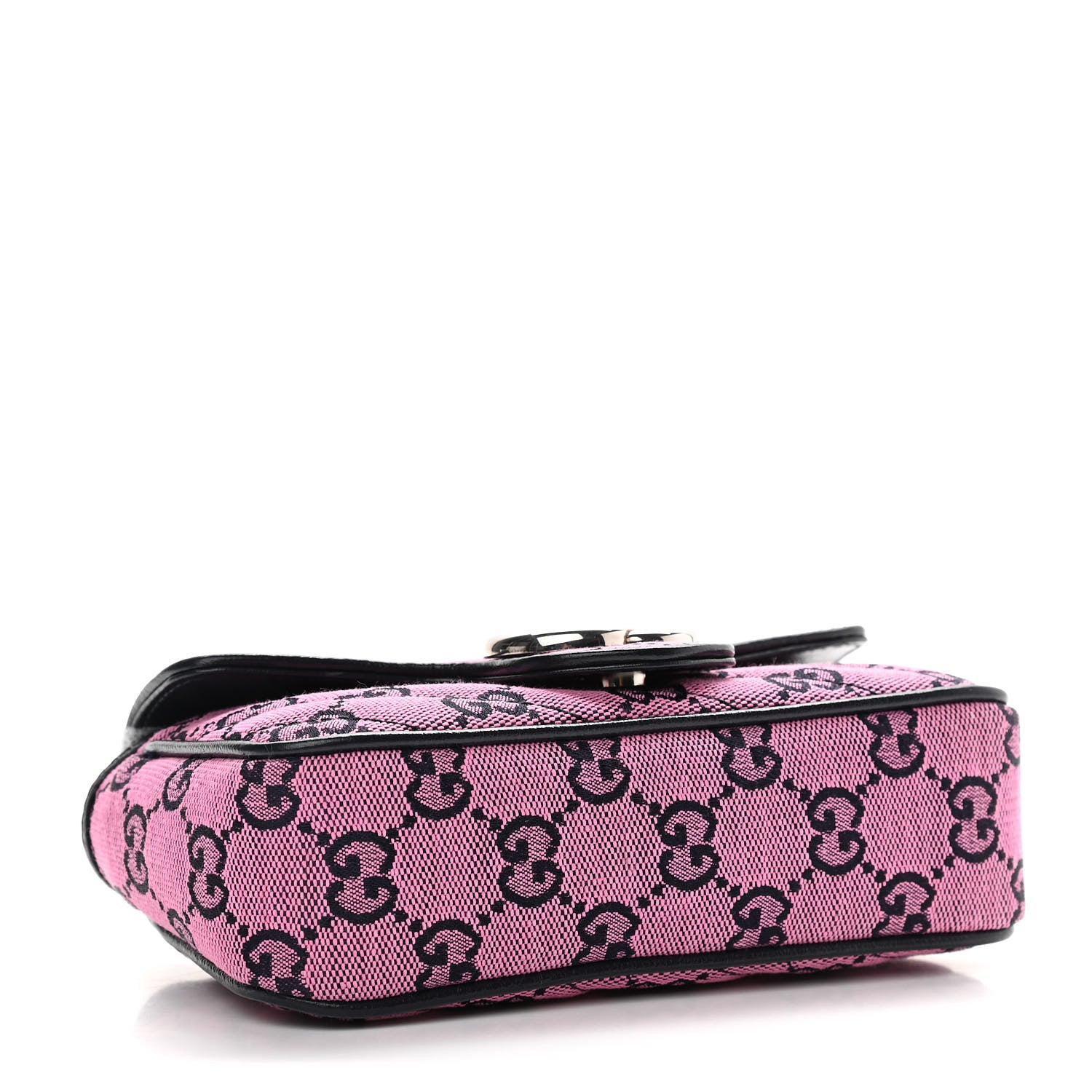 Gucci Monogram Multicolor Matelasse Diagonal Super Mini GG Marmont Shoulder Bag Pink Blue 4 of 10