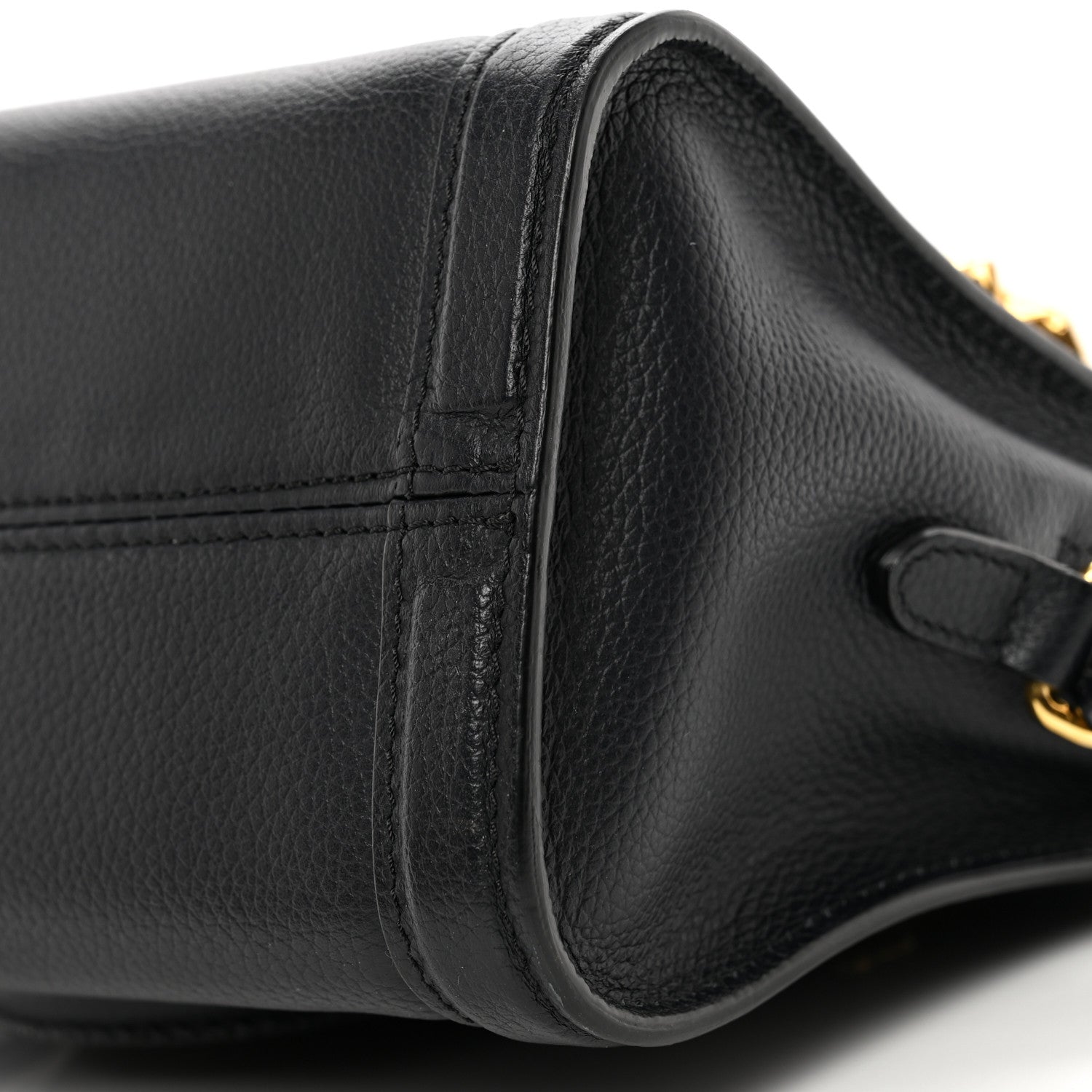 Alexander McQueen Pebbled Calfskin Mini Skull Padlock Zip Around Tote Navy 10 of 10