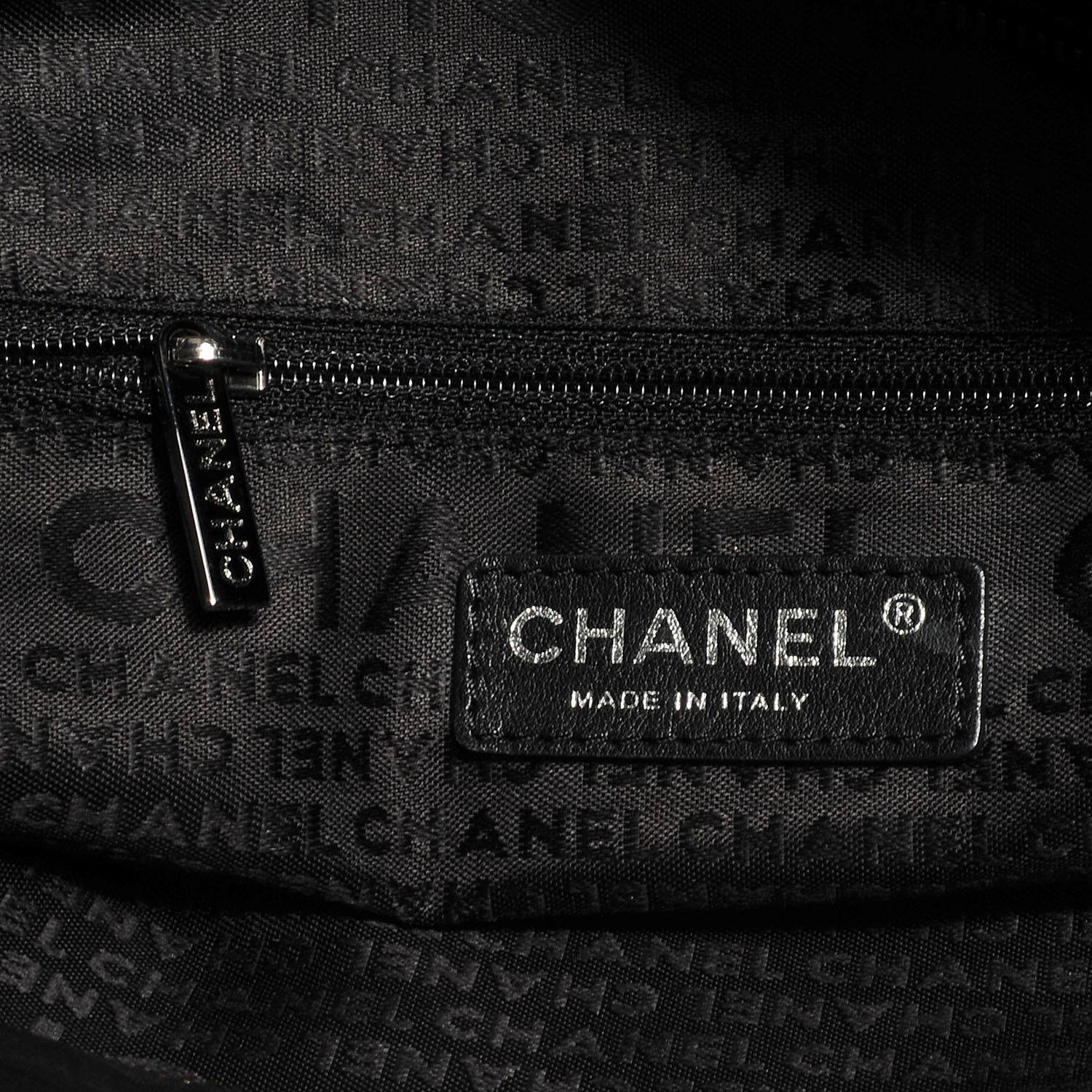 Chanel Distressed Lambskin Vintage Ligne Lady Braid XL Tote Black 6 of 7
