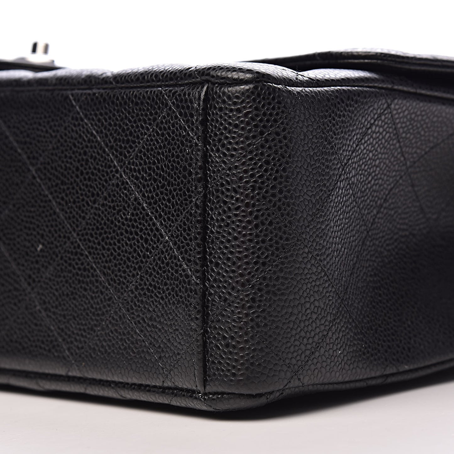 Caviar Quilted Maxi Double Flap Black