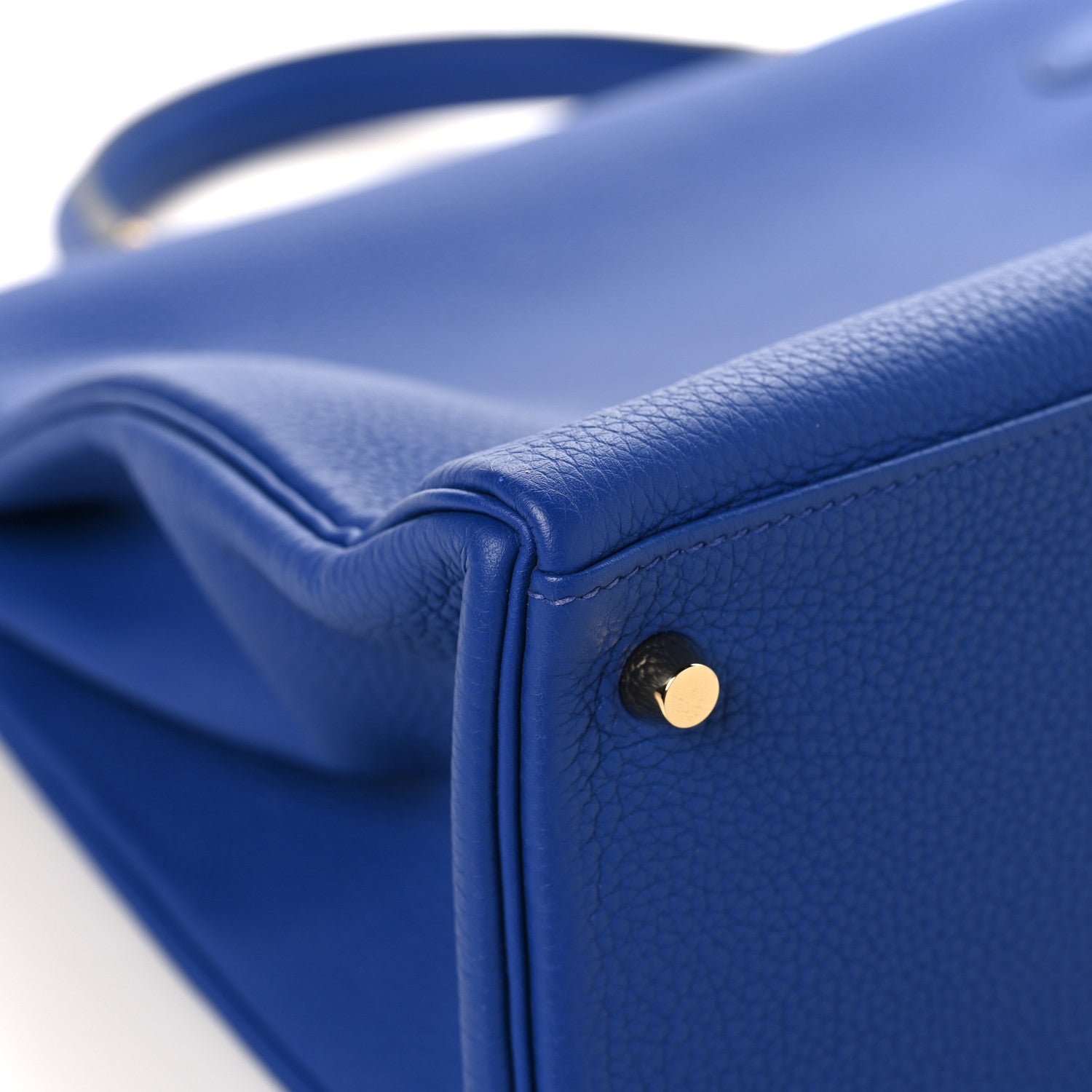 Hermes Togo Kelly Retourne 35 Bleu Electrique 11 of 12