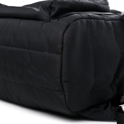 Prada Tessuto Nylon Quilted Double Buckle Backpack Black 8 of 9