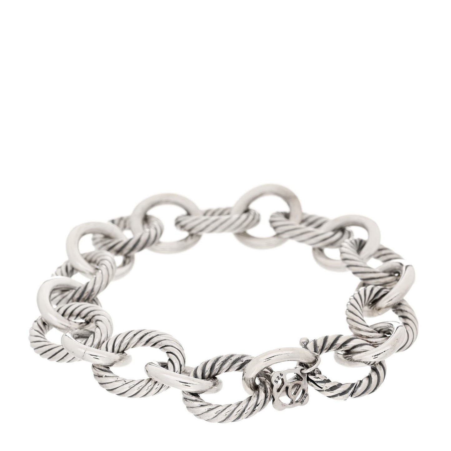 Sterling Silver 12mm Large Oval Link Bracelet