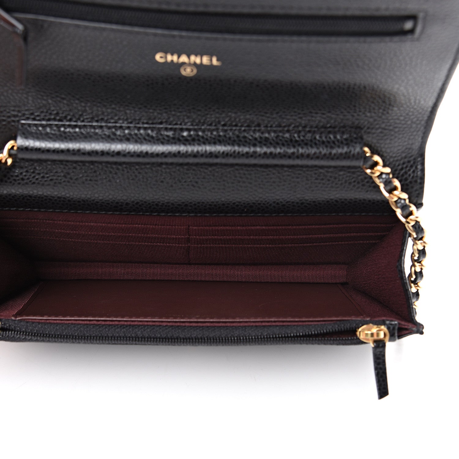 Chanel Caviar Quilted Wallet On Chain WOC Black 4 of 11