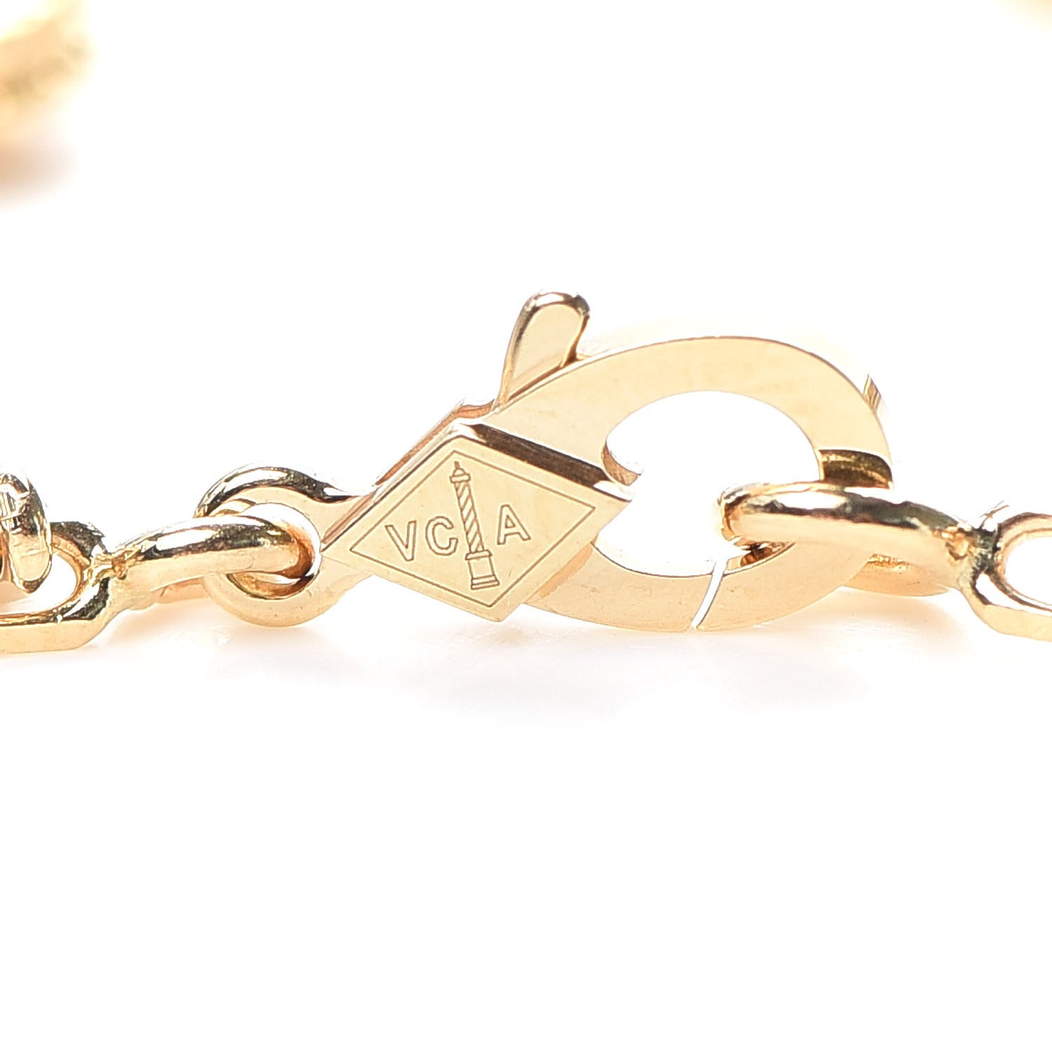 Van Cleef & Arpels 18K Yellow Gold 5 Motifs Vintage Alhambra Bracelet 4 of 7