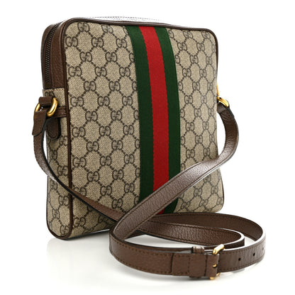 Gucci GG Supreme Monogram Web Small Ophidia Messenger Bag Brown 3 of 12