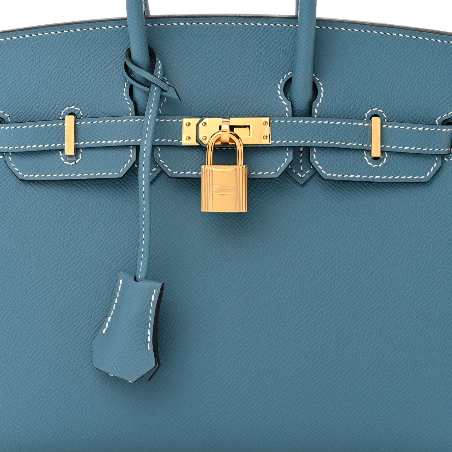 Hermes Epsom Birkin Sellier 25 New Blue Jean 7 of 10