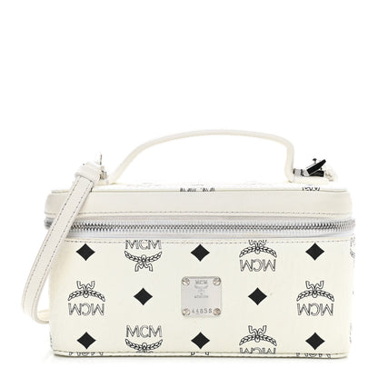 MCM Visetos Vanity Case White 1 of 10