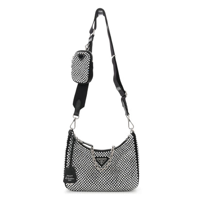 Prada Satin Crystal Re-Edition 2005 Shoulder Bag Cristal 1 of 11