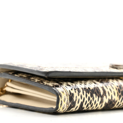 Gucci Snakeskin GG Ophidia Wallet On Chain Roccia 10 of 14