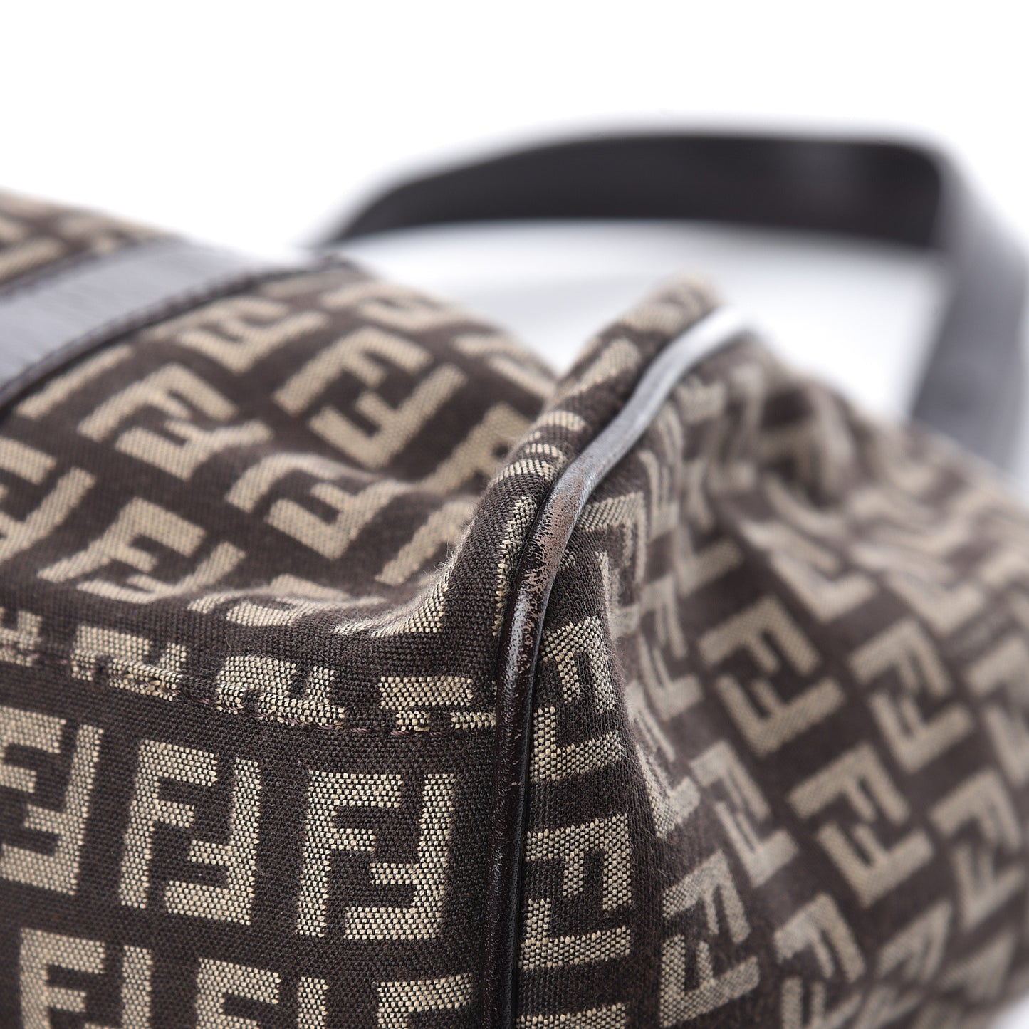 Zucchino Vitello Shoulder Bag Testa di Moro Beige