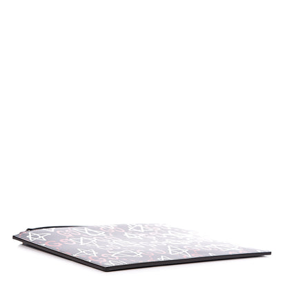 Gucci Calfskin GucciGhost Print Pouch Blue Agata Hibiscus Red 4 of 9
