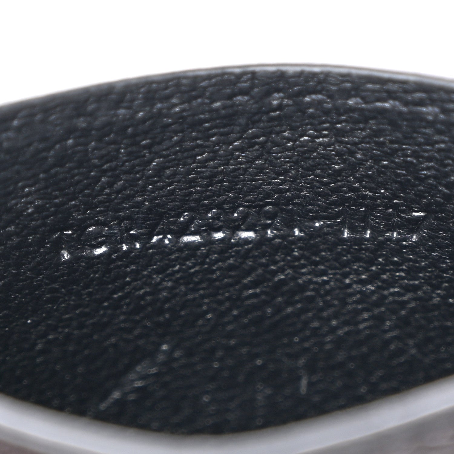 Saint Laurent Grain De Poudre Matelasse Chevron Monogram Credit Card Case Black 7 of 10