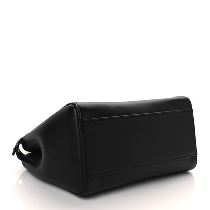 Fendi Nappa Stacked Bar Mini Peekaboo Iconic Satchel Black 4 of 9
