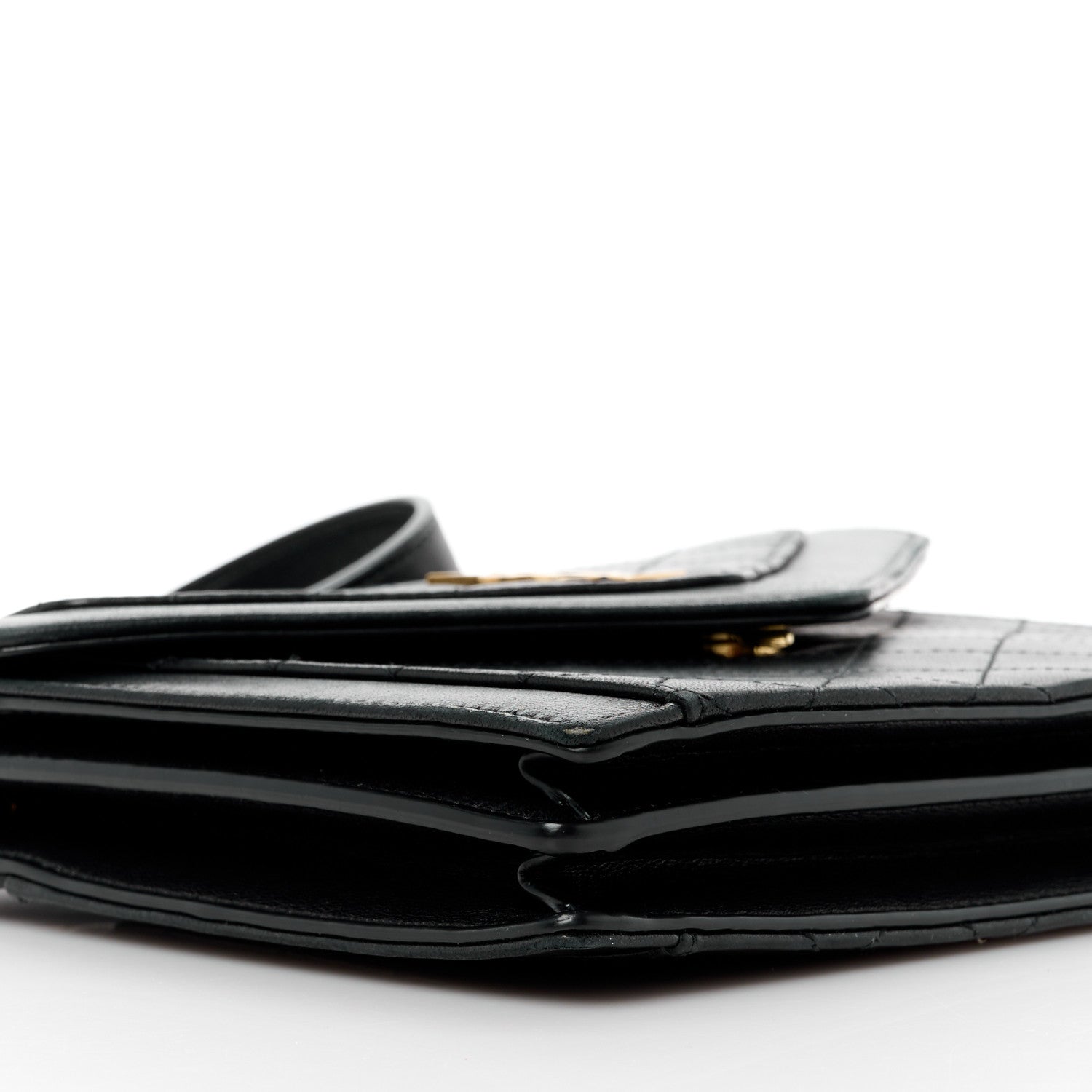 Saint Laurent Lambskin Quilted Mini Gaby Satchel Black 11 of 13