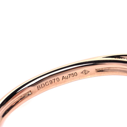 Cartier 18K Pink Gold Diamond Pink Opal Amulette de Cartier Ring 48 4.5 4 of 5