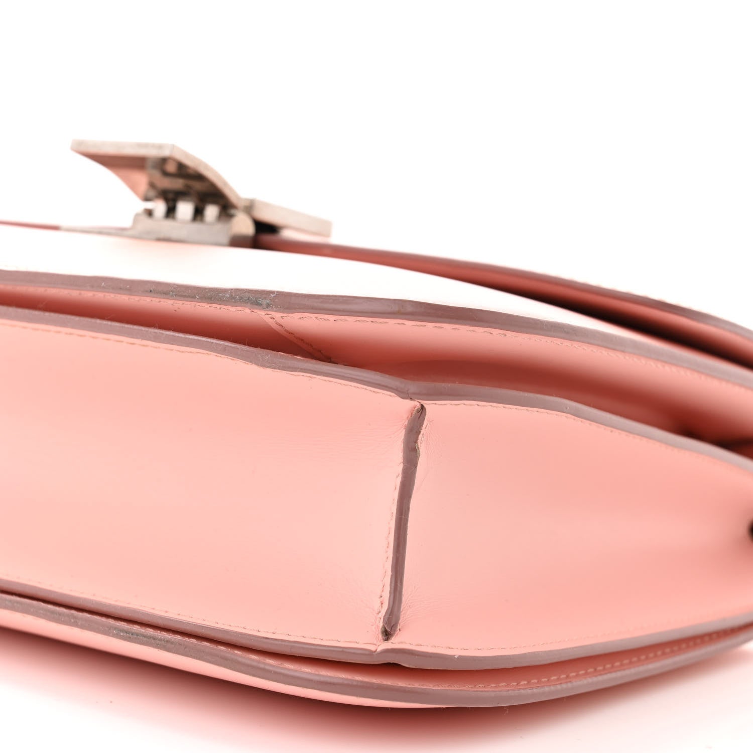 Celine Smooth Calfskin Medium Classic Box Flap Bag Pink 10 of 13